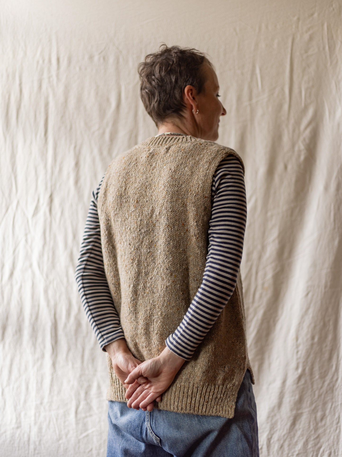 Fisherman Out of Ireland ~ Ladies V Neck Vest Slipover