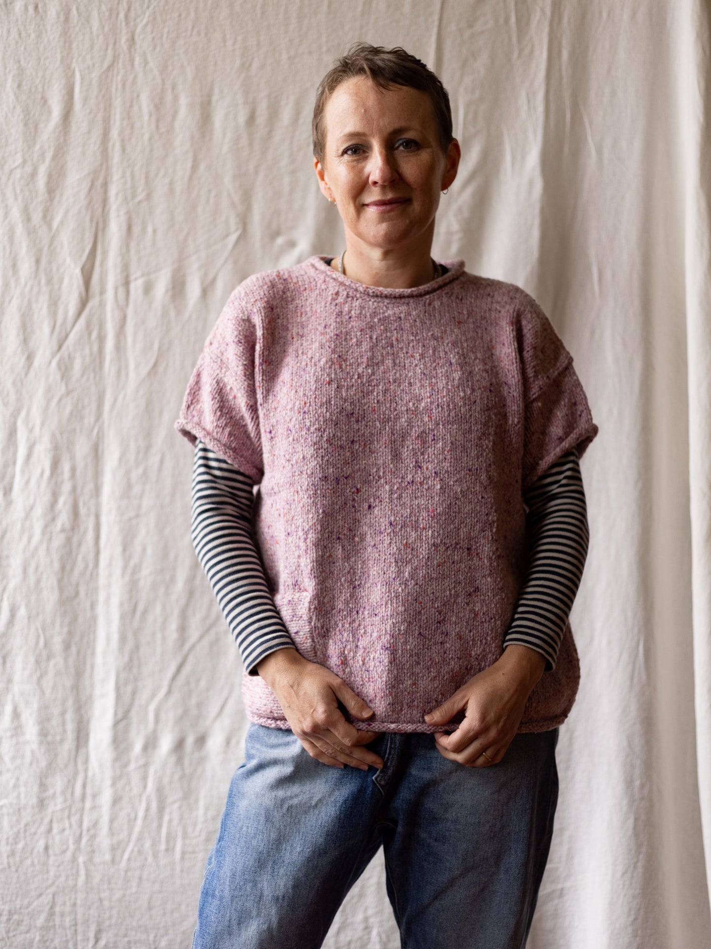 Fisherman Ladies Donegal T Shirt with Pocket