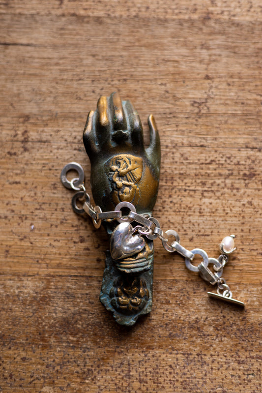 Flick Pope ~ Cushion Bracelet with Pearl