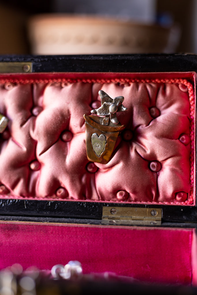 Flick Pope ~ Flower Pot Brooch