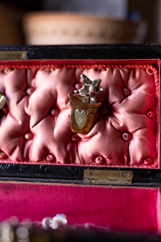 Flick Pope ~ Flower Pot Brooch