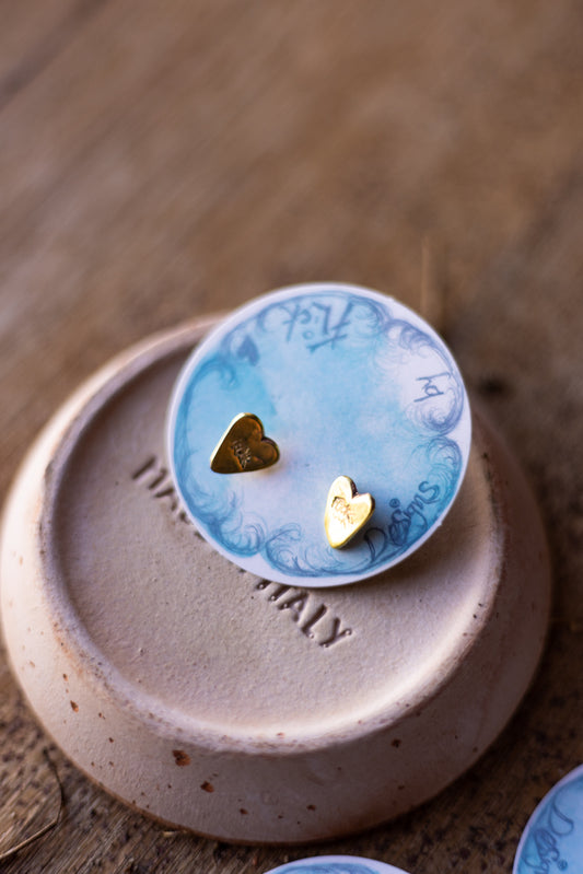 Flick Pope ~ Flick Heart Studs