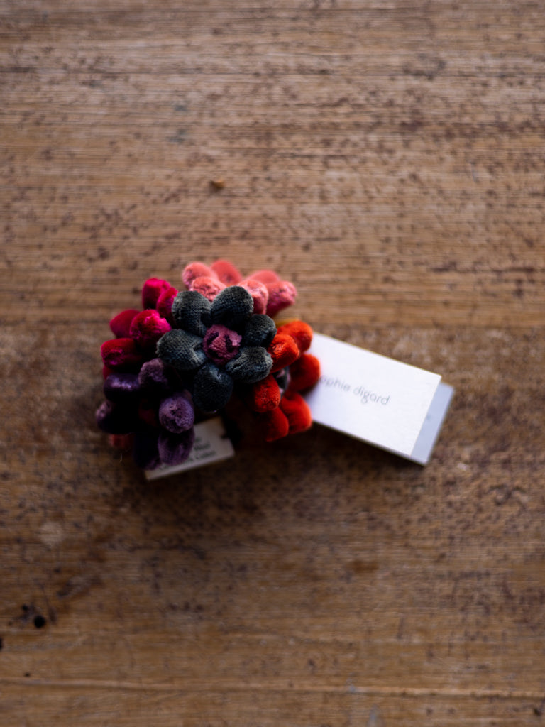 Sophie Digard Brooche ~ Multi Velvet Posie