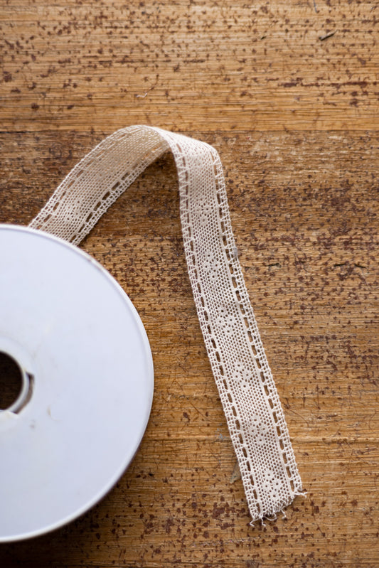 Linen Lace - Cream Ribbon