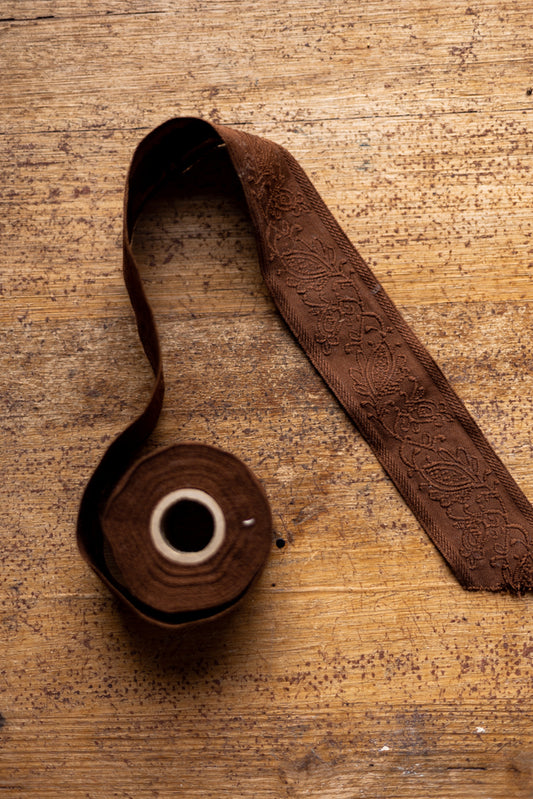 Brown Thick Cotton & Linen Ribbon