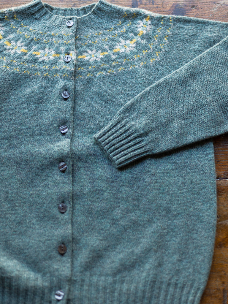 Harley of Scotland ~ Supersoft Shetland Northern Star Cardigan