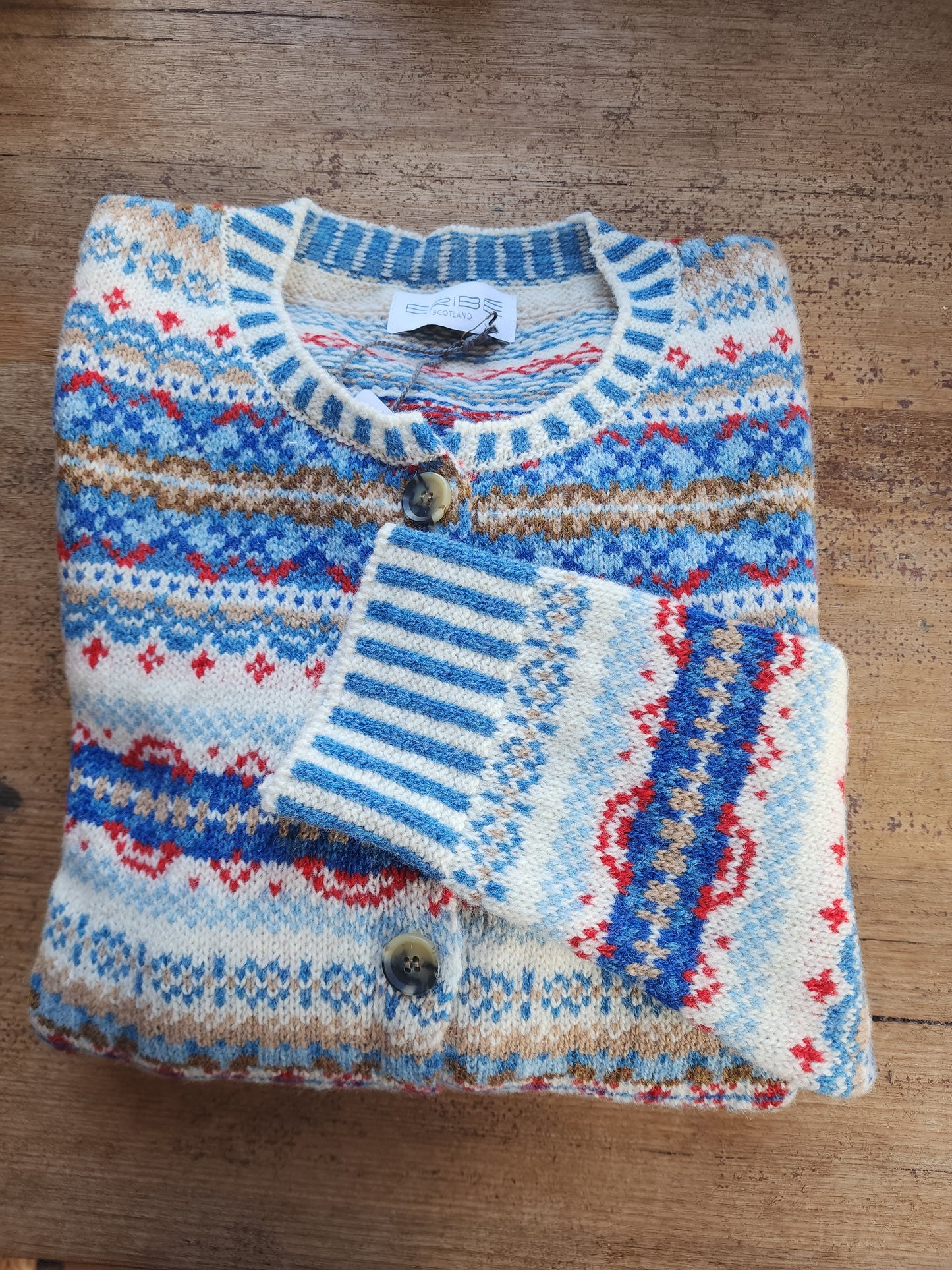 ERIBÉ Westray Shetland Wool Cardigan