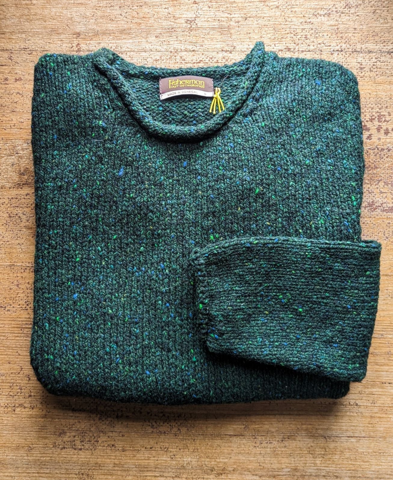 Fisherman Out of Ireland ~ Mens Donegal Rolled Edge Crew