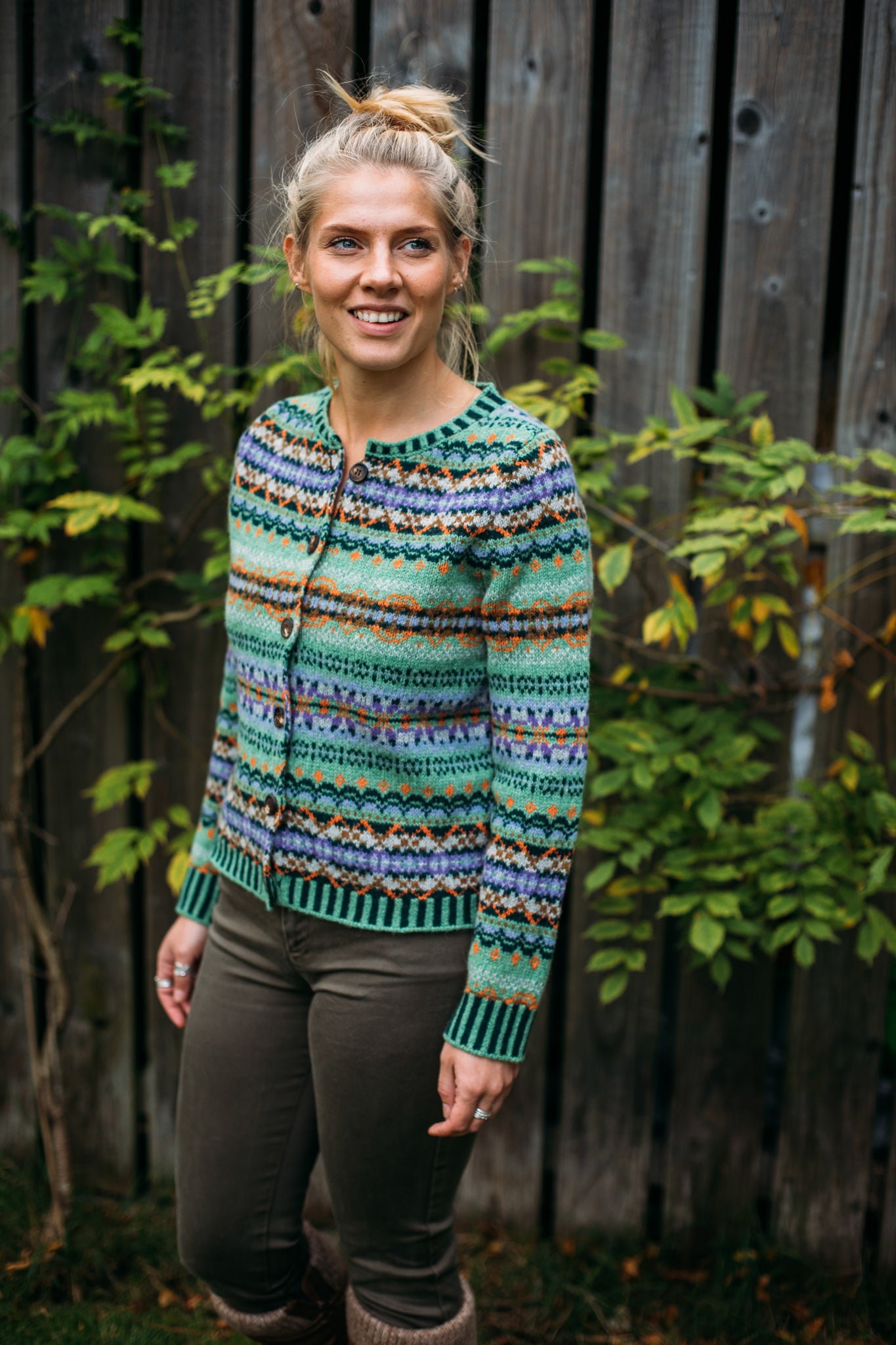 ERIBÉ Westray Shetland Wool Cardigan