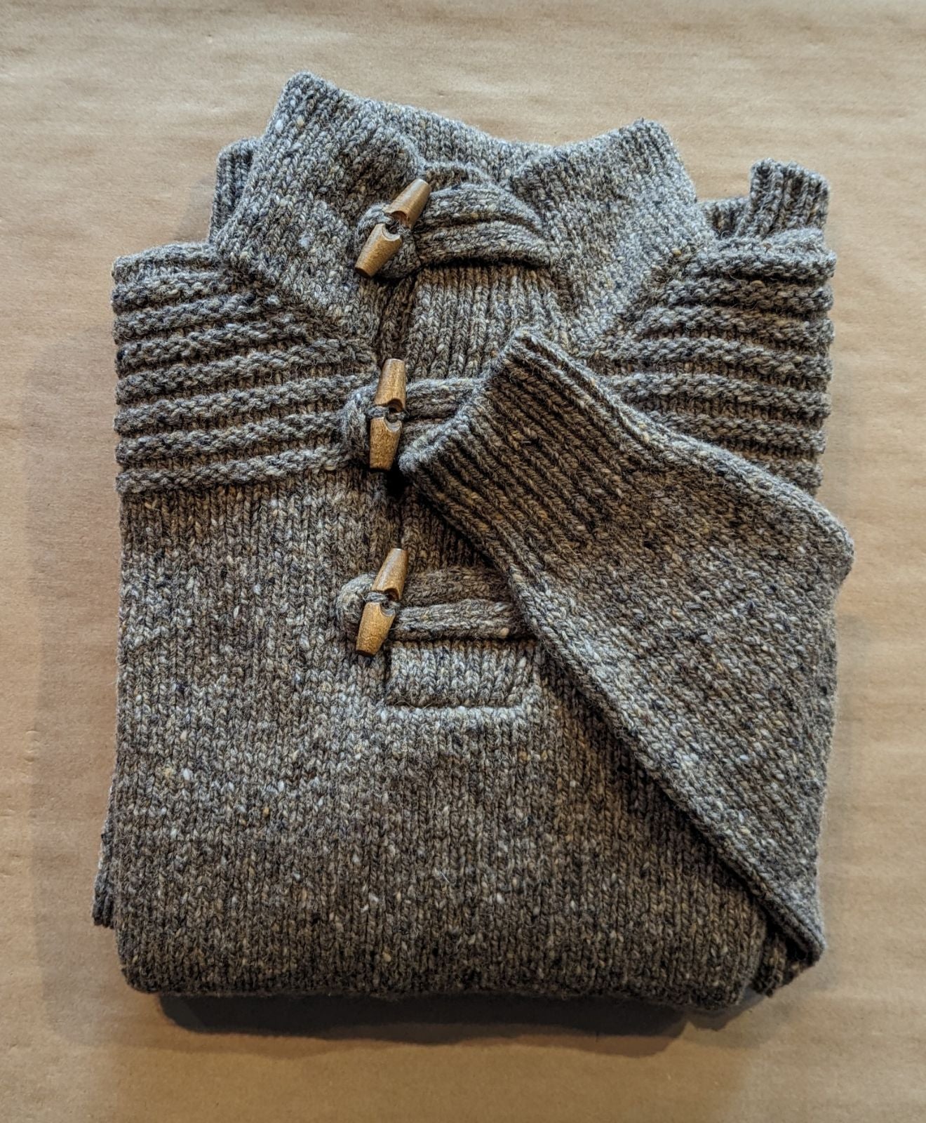 Fisherman Out of Ireland ~ Mens Donegal Toggle Neck Jumper