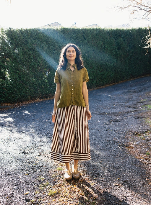 Metta ~ Cliff Shirt Light Linen