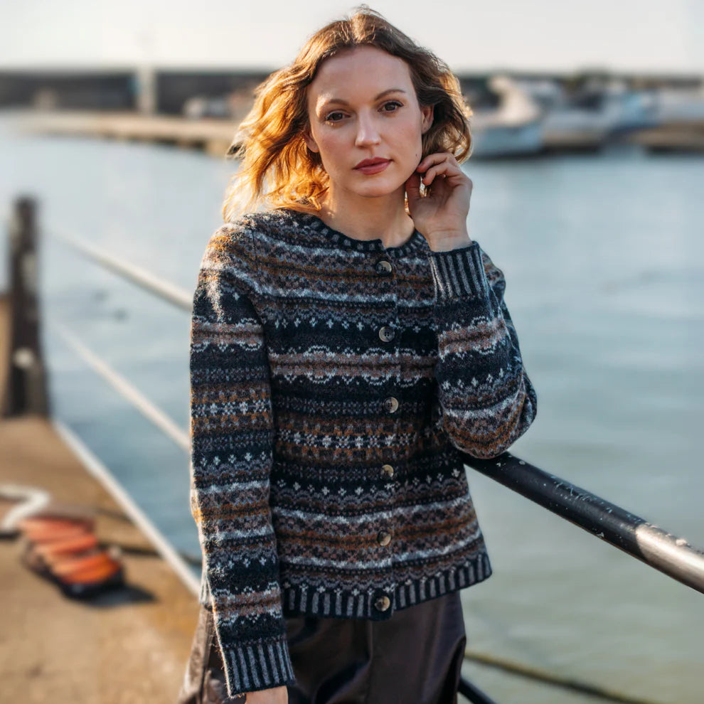 ERIBÉ Westray Shetland Wool Cardigan