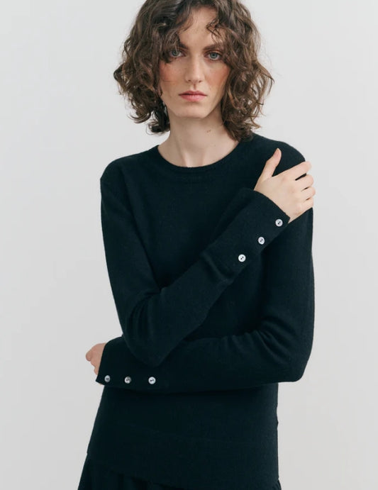 Cashmerism ~  Luxefit Classic Crew Black