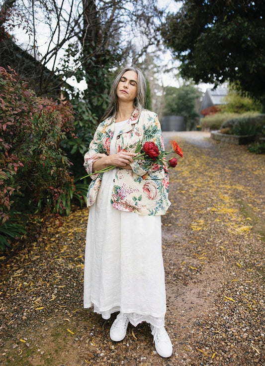 Metta ~ Dominique Blazer Bouquet Print