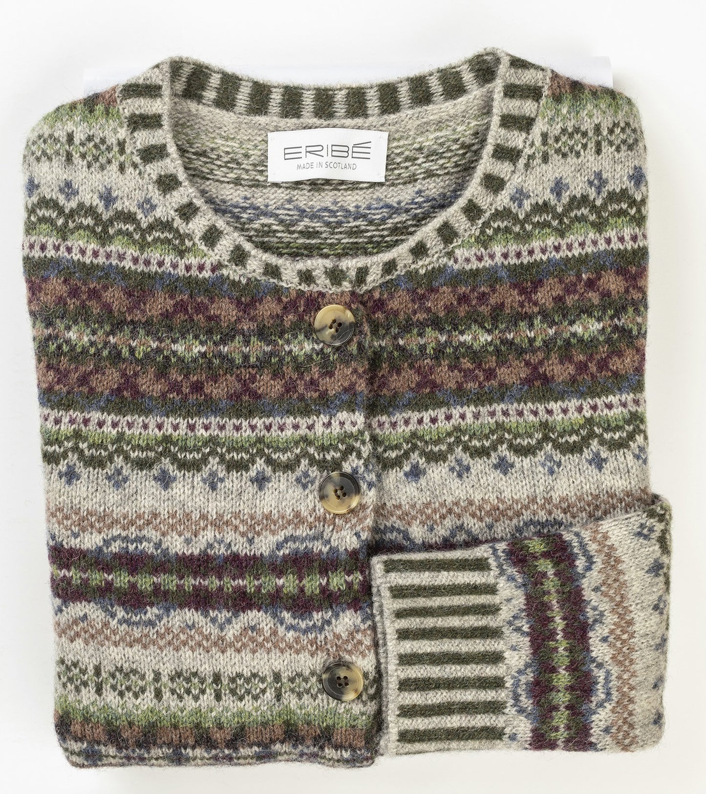 ERIBÉ Westray Shetland Wool Cardigan