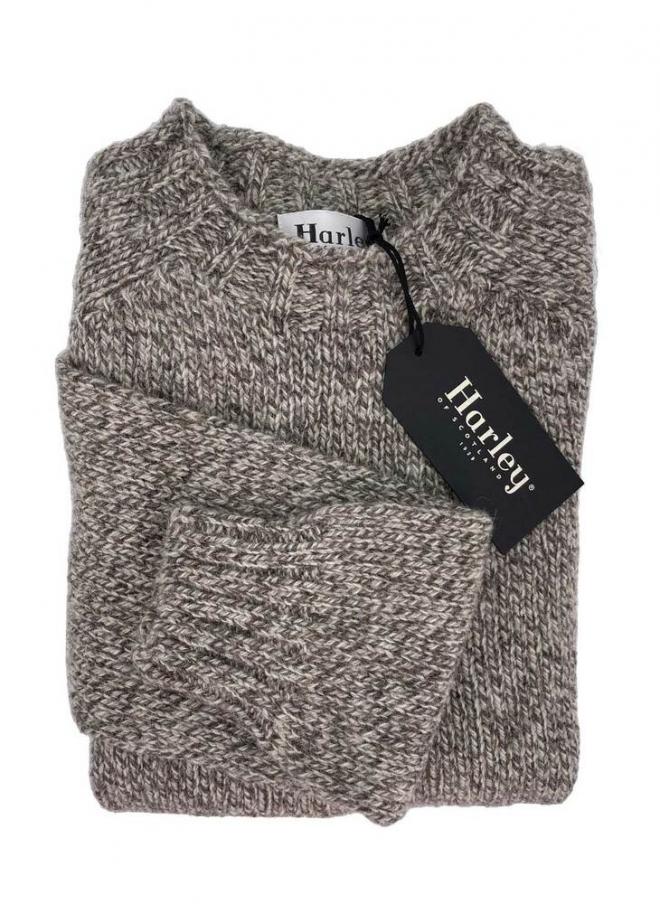 Harley Scottish Mens Chunky Ecology Wool Crew
