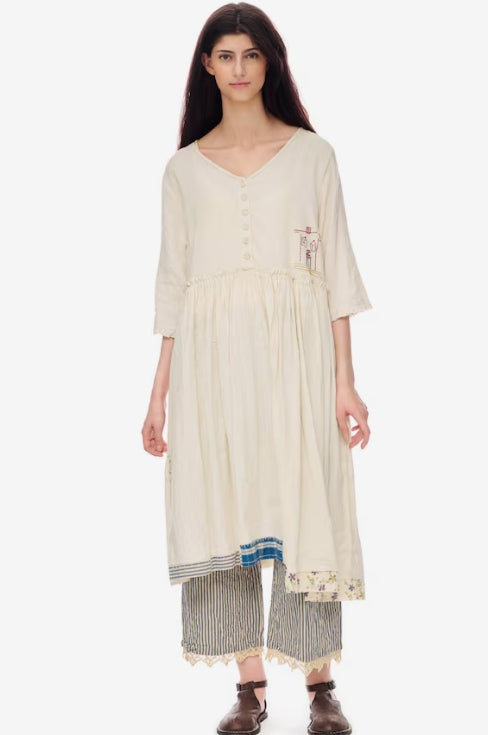 Ewa I Walla Majvor Dress with Embroideries