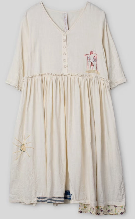 Ewa I Walla Majvor Dress with Embroideries