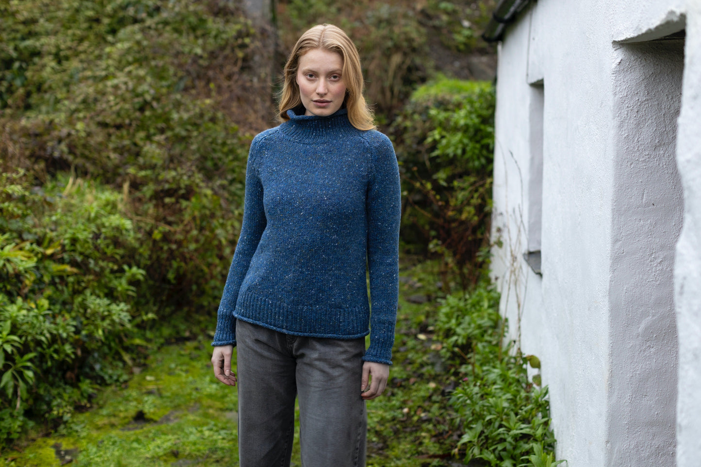 Fisherman Out of Ireland ~ Ladies Saddle Neck Sweater