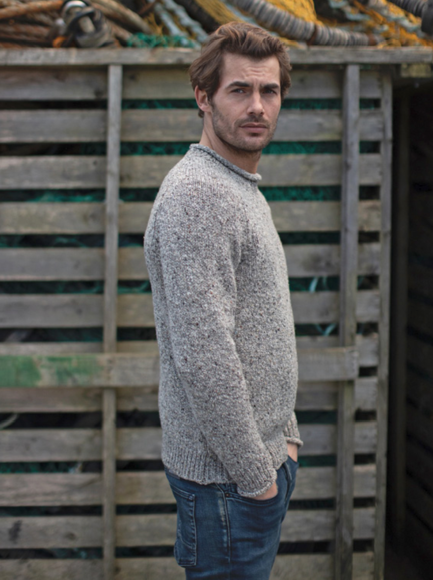 Fisherman Out of Ireland ~ Mens Saddle Neck Jumper
