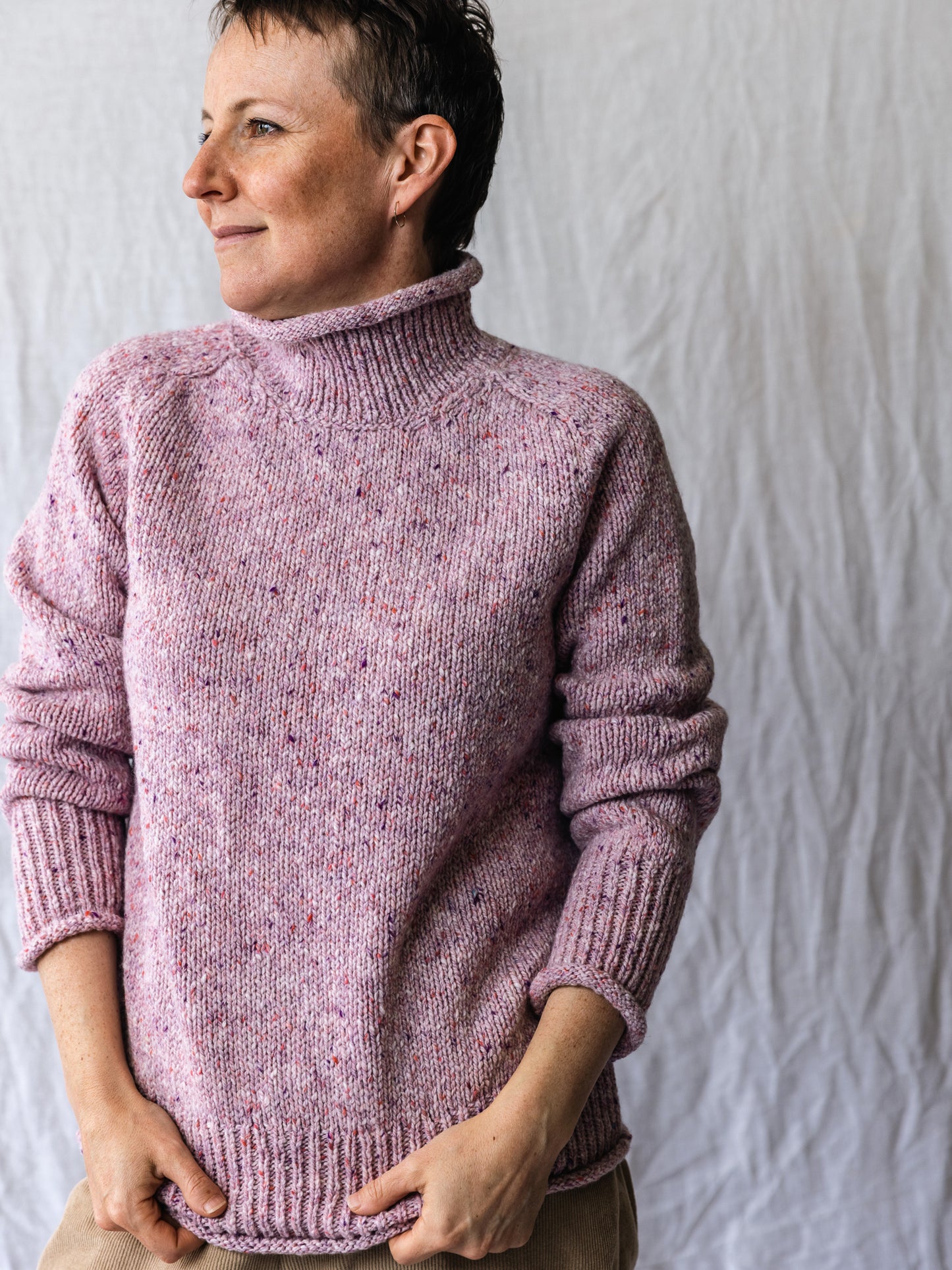 Fisherman Out of Ireland ~ Ladies Saddle Neck Sweater