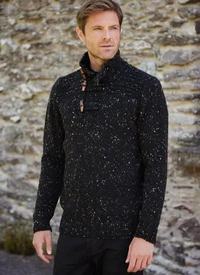 Fisherman Out of Ireland ~ Mens Donegal Toggle Neck Jumper