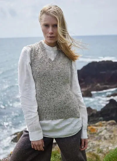 Fisherman Out of Ireland ~ Ladies V Neck Vest Slipover
