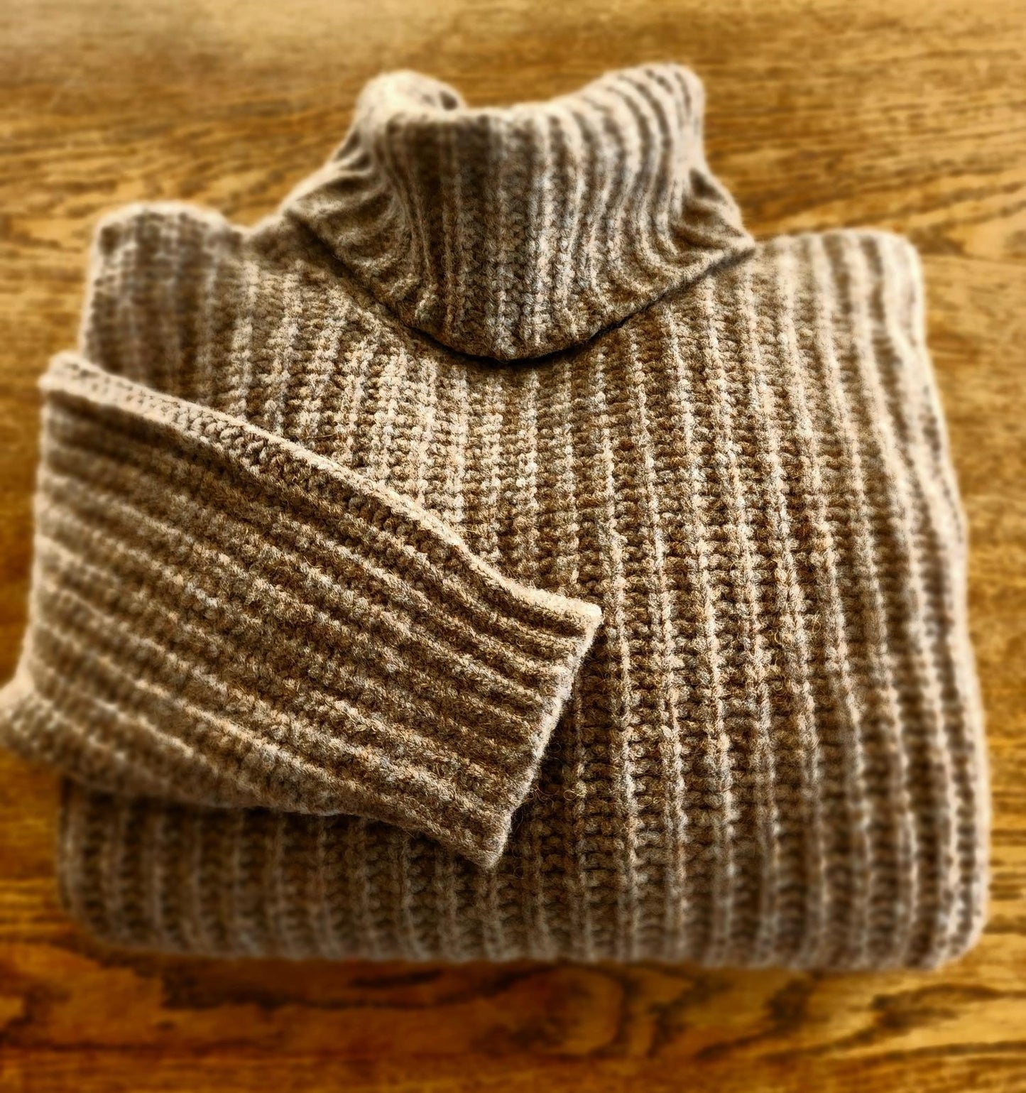 Fisherman Out of Ireland ~ Ladies Boxy Ribbed Polo Neck Sweater