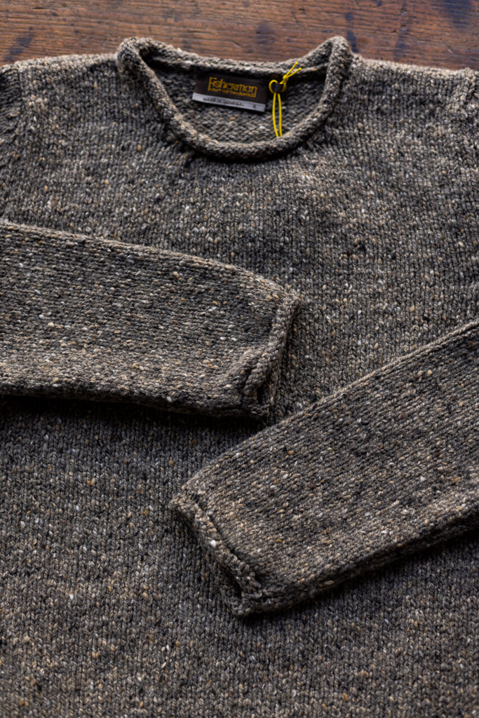 Fisherman Out of Ireland ~ Mens Donegal Rolled Edge Crew