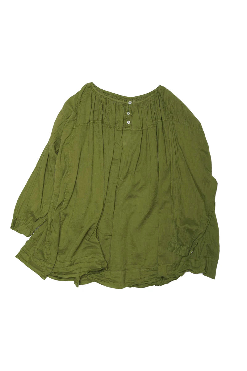 Metta Gabrielle Gathered Blouse ~ Cotton Voile