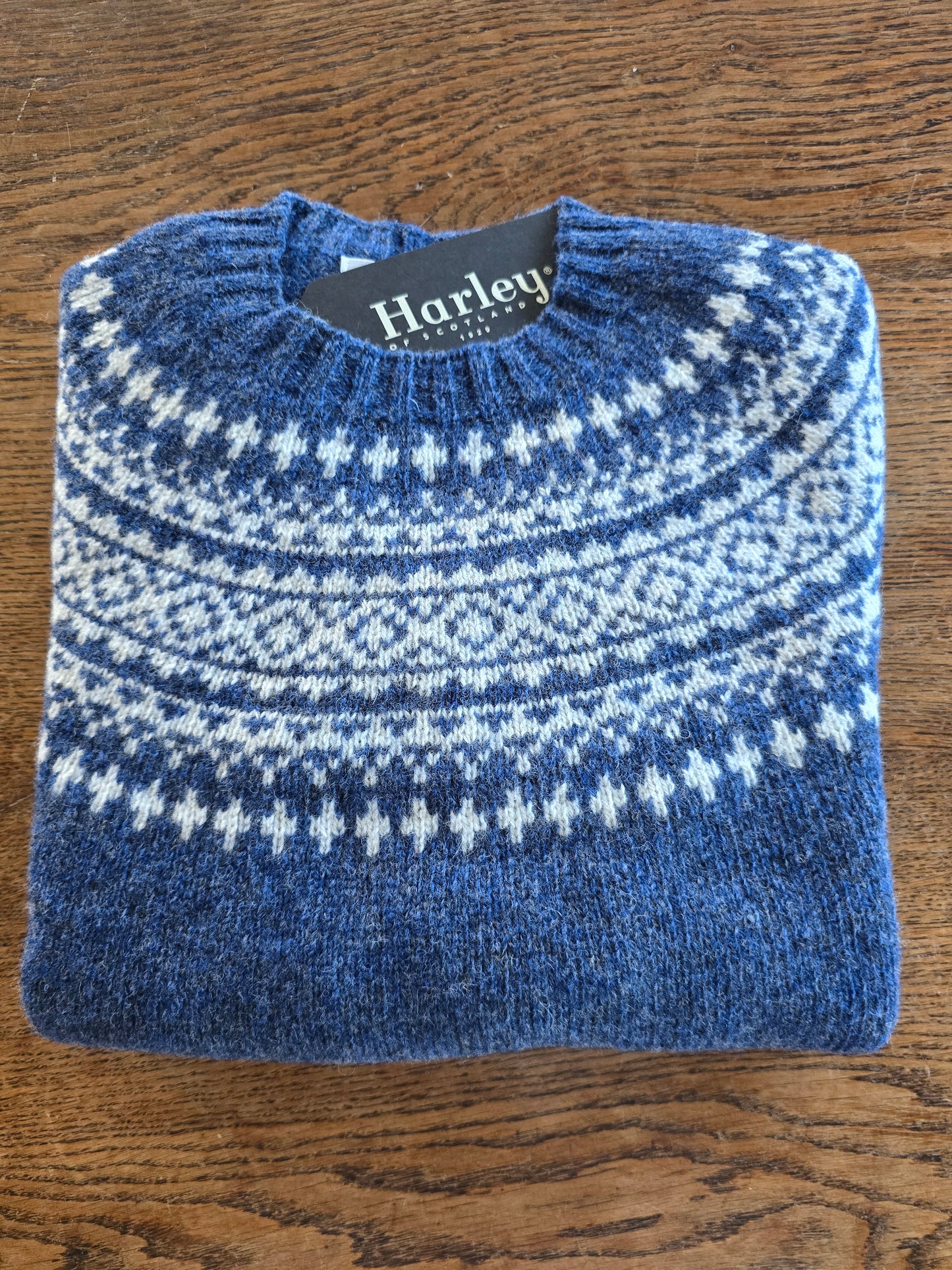 Harley Super Soft Two Tone Fairisle Crew
