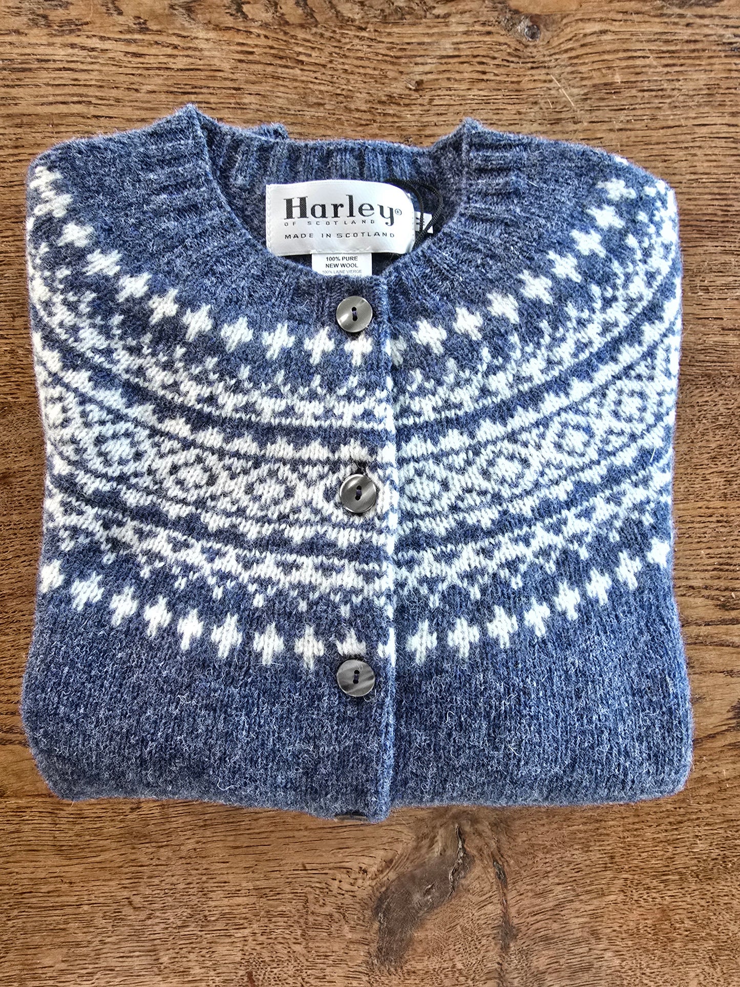 Supersoft Two Tone Fairisle Cardi