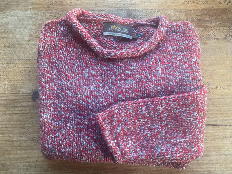 Fisherman Ladies Rolled Edge Sweater