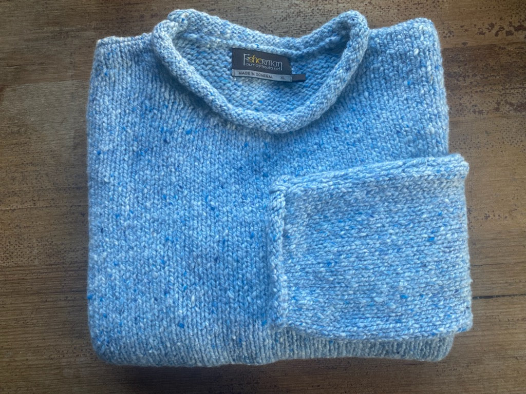 Fisherman Ladies Rolled Edge Sweater