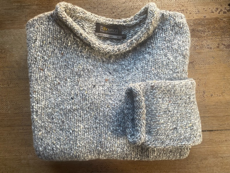 Fisherman Out of Ireland ~ Ladies Donegal Rolled Edge Sweater
