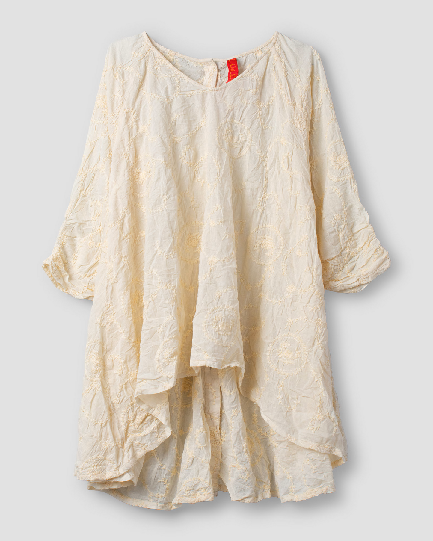 Ewa I Walla Jutta Embroidered Top Cream