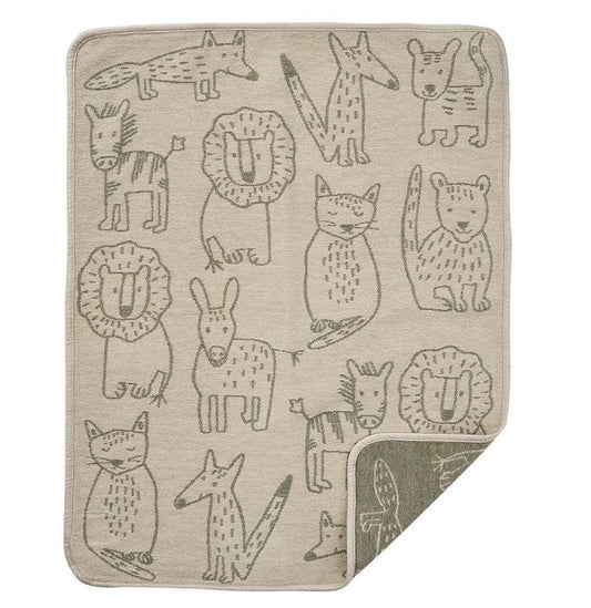 Klippan ~ Buddies Cotton Baby Blanket - Khaki