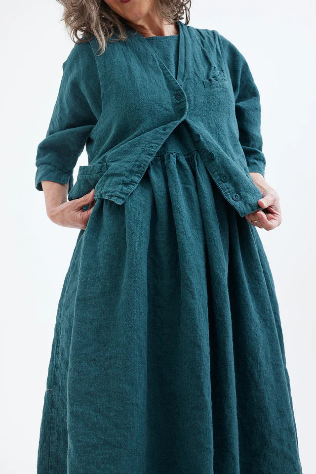 Metta Picnic Dress ~ Pebble Stripe