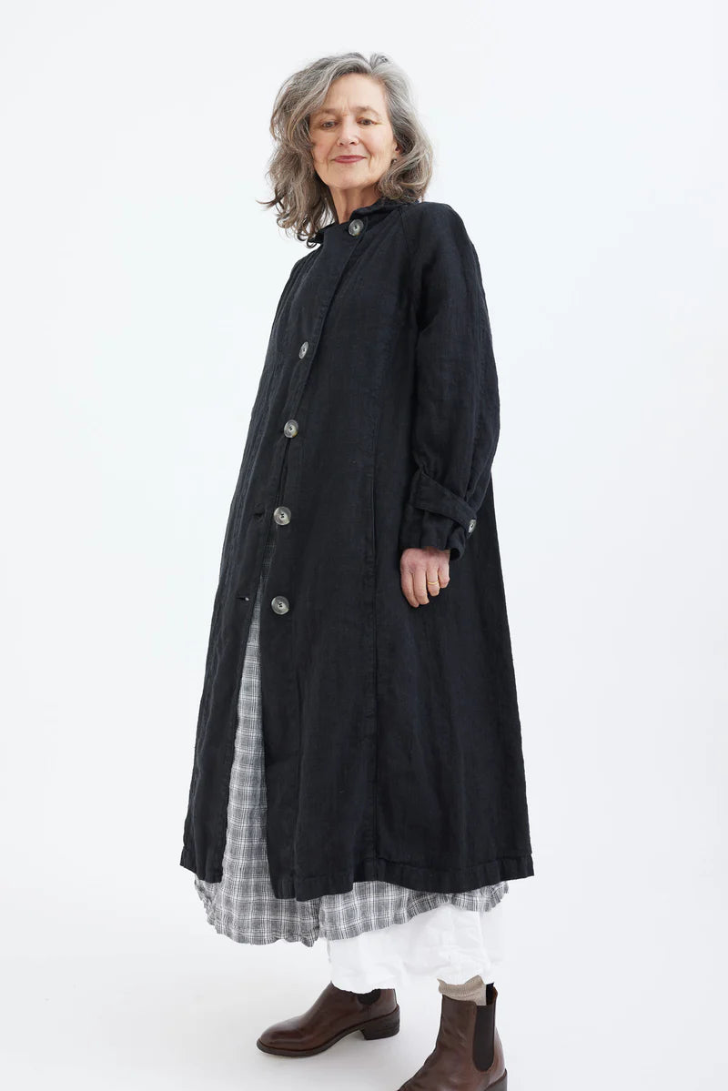 Metta 1915 Unisex Duster Jacket ~ Thick Linen