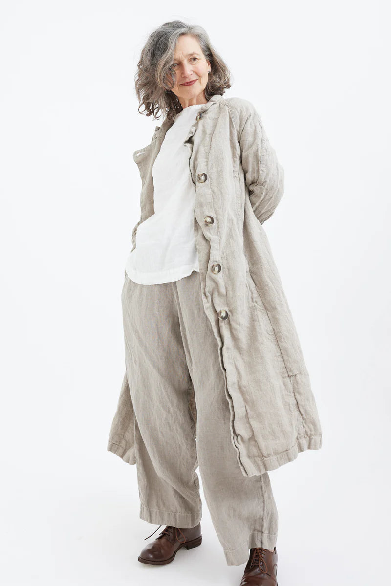 Metta 1915 Unisex Duster Jacket ~ Thick Linen