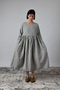 Metta Picnic Dress ~ Pebble Stripe