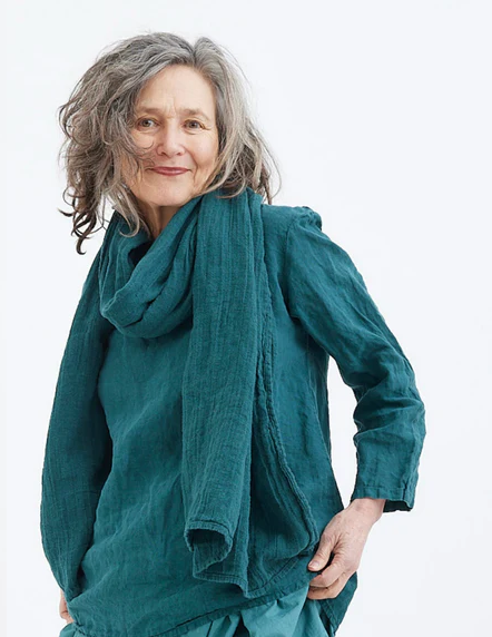 Metta Sailor Boxy Top ~ Gauze Linen