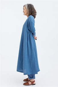 Metta Olive Dress ~ Light Linen