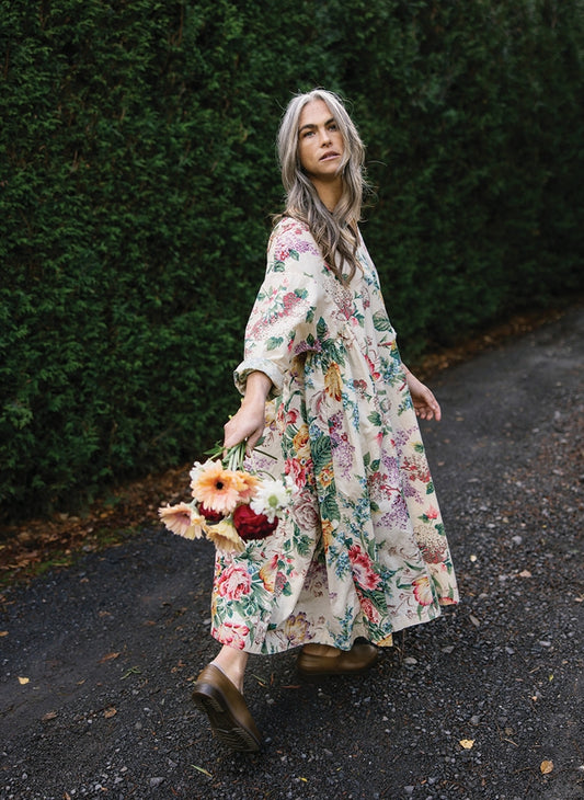Metta ~ Nomi Dress in Bouquet Poplin