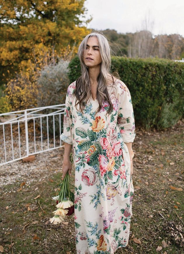 Metta ~ Nomi Dress in Bouquet Poplin