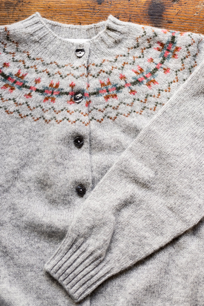 Harley of Scotland ~ Supersoft Shetland Northern Star Cardigan