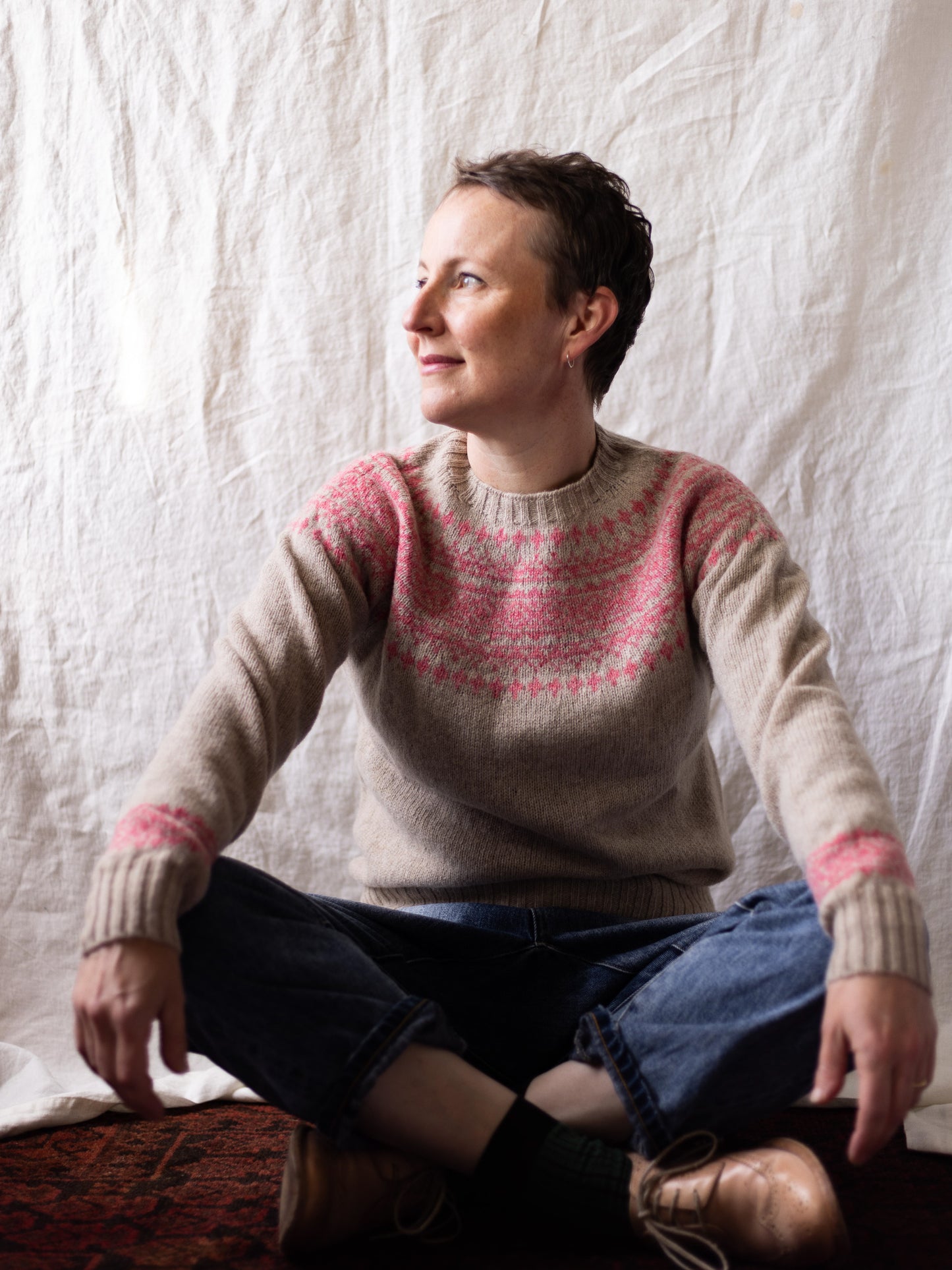 Harley Super Soft Two Tone Fairisle Crew