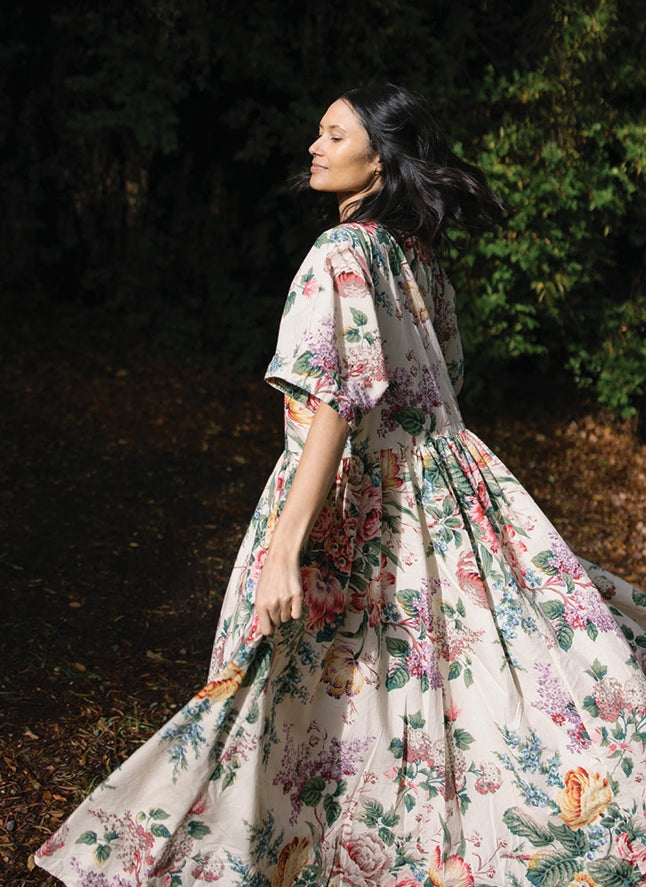Metta ~ Paloma Dress in Bouquet Cottin Poplin
