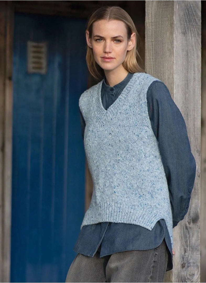 Fisherman Out of Ireland ~ Ladies V Neck Vest Slipover