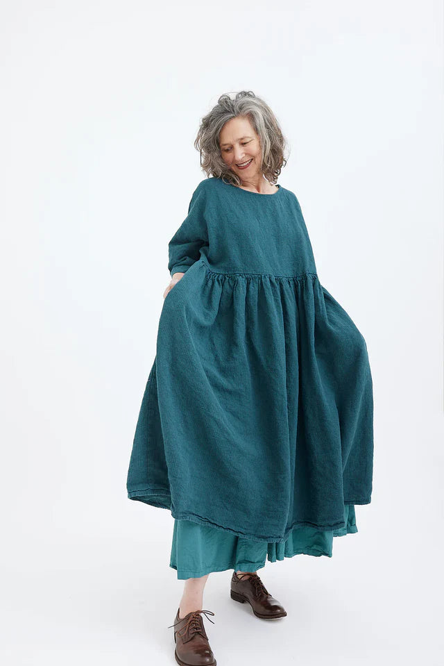 Metta Picnic Dress ~ Pebble Stripe